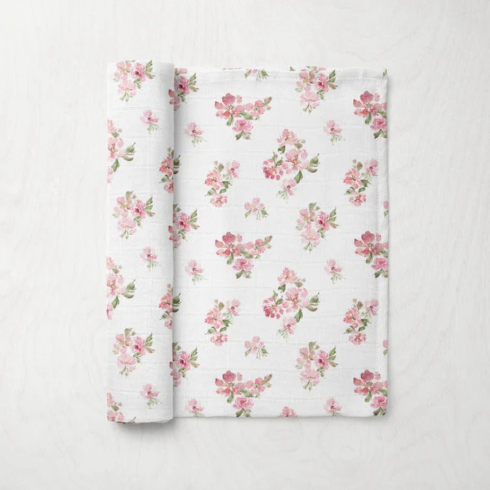 Blossom Muslin Swaddle Blanket by BabyBells